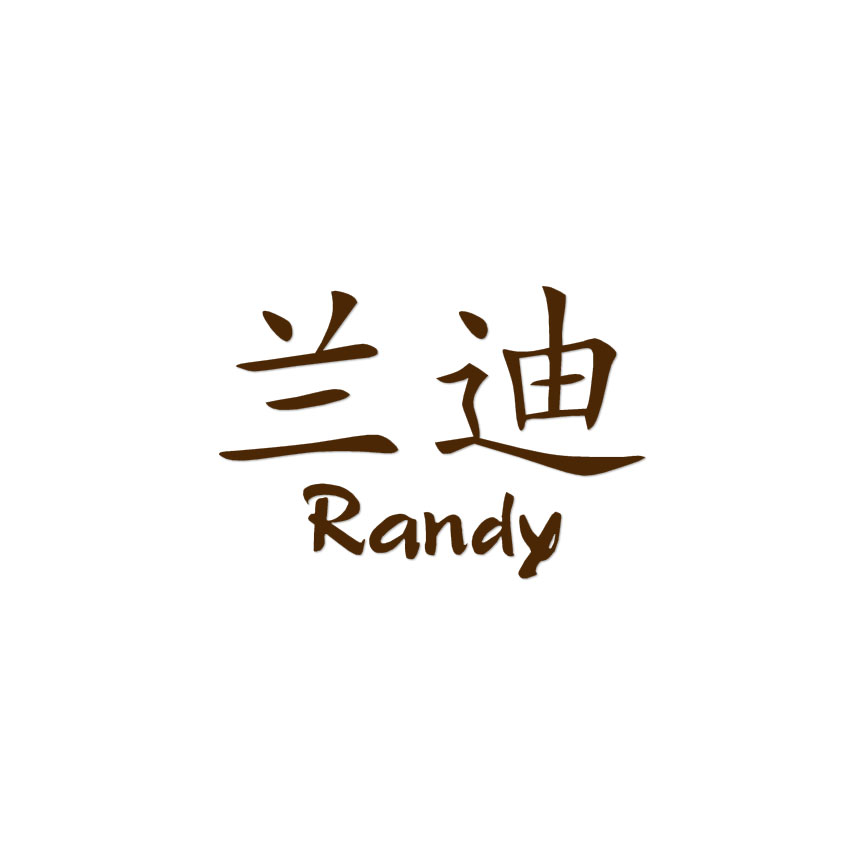 Chinese Symbol Randy Name - Decal Sticker - Multiple Colors